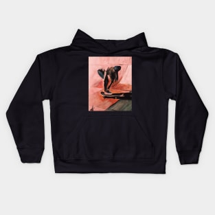 Skating in the sunset Kids Hoodie